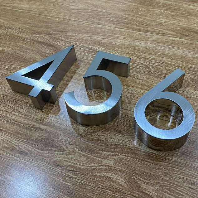 “ป้ายบ้านเลขที่โมเดิร์น กันน้ำ ติดง่าย เลือกเลขได้ (มีหลายแบบ)”