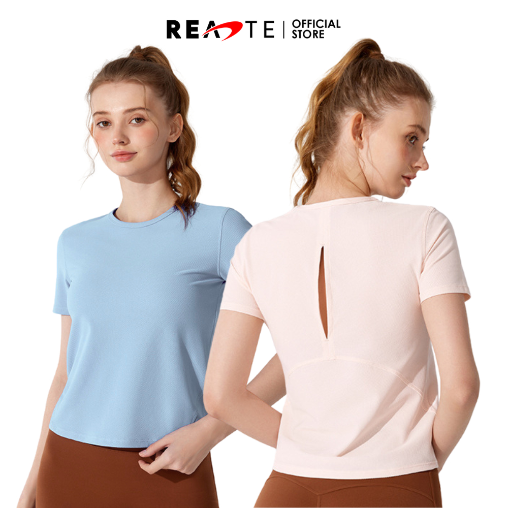 READTE เสื้อยืดออกกำลังกาย ใส่วิ่ง โยคะ ATHLETIC T-SHIRT ผ้านิ่มระบายอากาศดี  SPORT WEAR