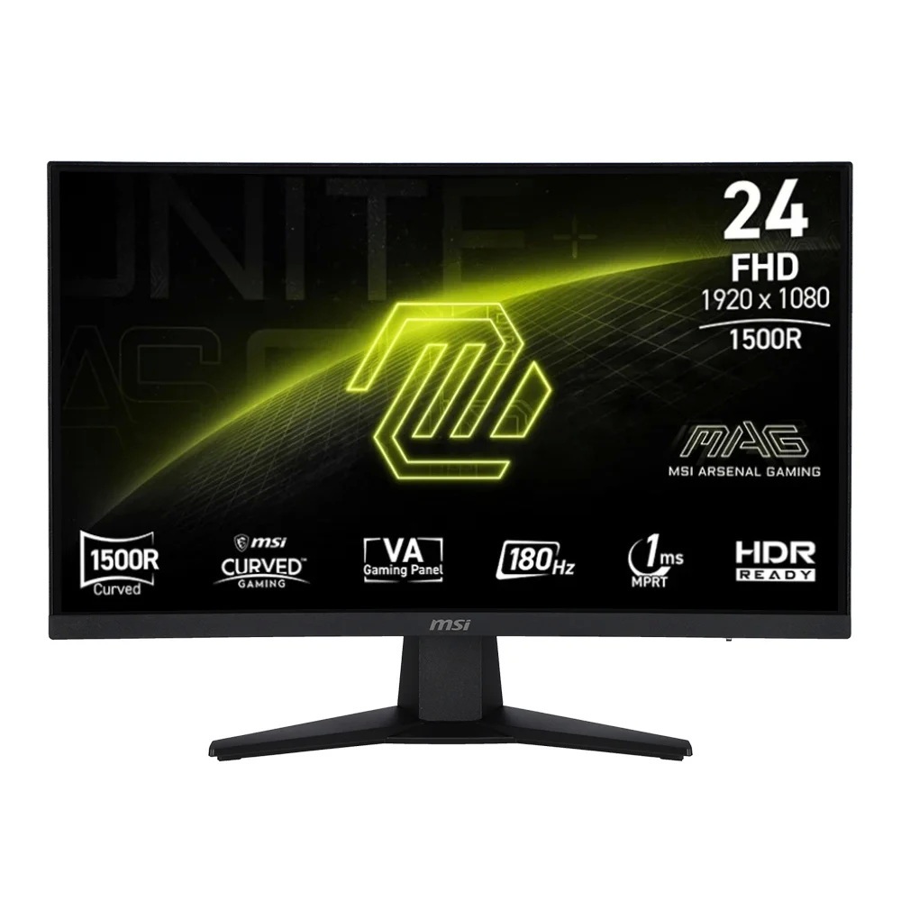 MONITOR (จอมอนิเตอร์) MSI MAG 244C - 23.6 INCH VA FHD 180Hz ADAPTIVE SYNC CURVED
