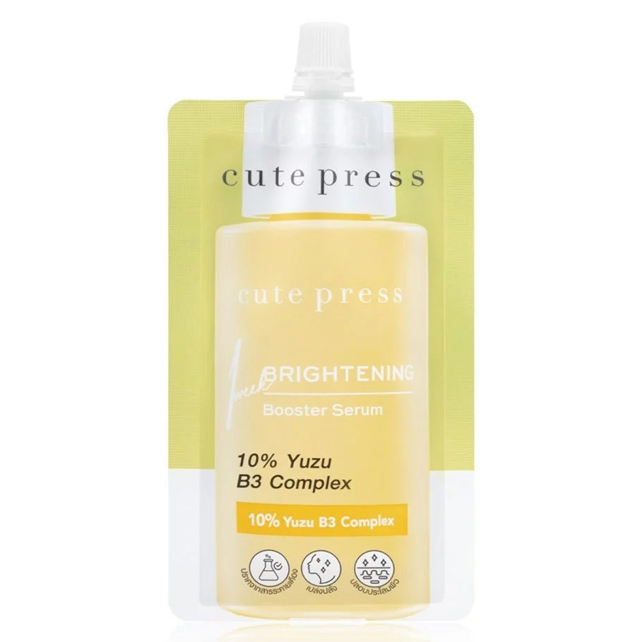 ส่งด่วน🌸 ครีมซอง Cute Press Brightening Booster Serum / คิวเพรส มาสก์หน้า 8 มล.