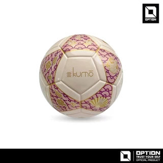 OPTION SPORT ลูกฟุตซอลหนังอัด รุ่น KUMO เบอร์ 3.7 คุณภาพดี แถมฟรี: ตาข่ายใส่บอลและเข็มสูบลมบอล แบรนด์ชั้นนำ OPTION ของแท