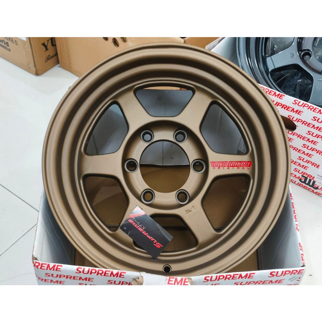 แม็กขอบ 16 Te37 ออฟโรด งานเลเซอแดง 6/139 (4วง)