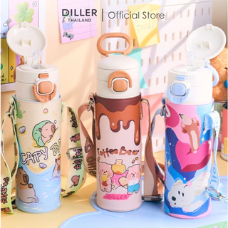 (พร้อมส่งจากไทย) Diller Thermal bottles กระติกน้ำเด็กเก็บอุณหภูมิ รุ่นขายดี สเตนเลส 2 ชั้น เก็บความเย็น 24 ชั่วโมง