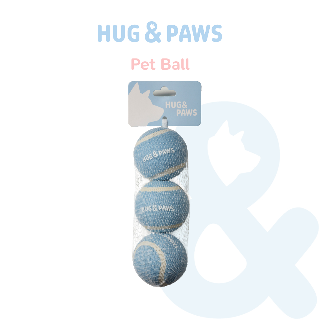 (พร้อมส่ง) ลูกบอลของเล่น Hug and Paws I สำหรับสัตว์เลี้ยงหมา สุนัข แมว Fetch Ball