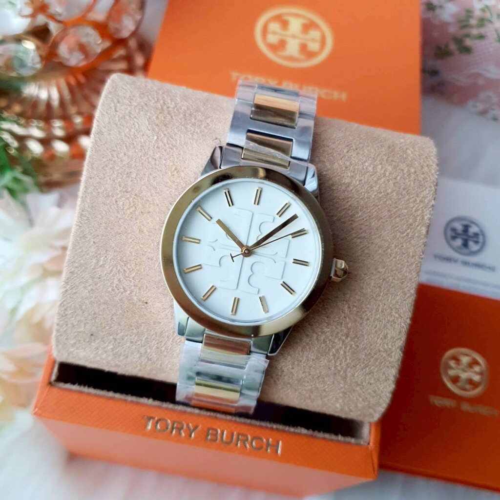 🔥(สด-ผ่อน)นาฬิกาTor❤️ของเเท้100% รุ่นทูโทนTBW2025 Large Gigi Gold & Silver Stainless Two Tone Bracel