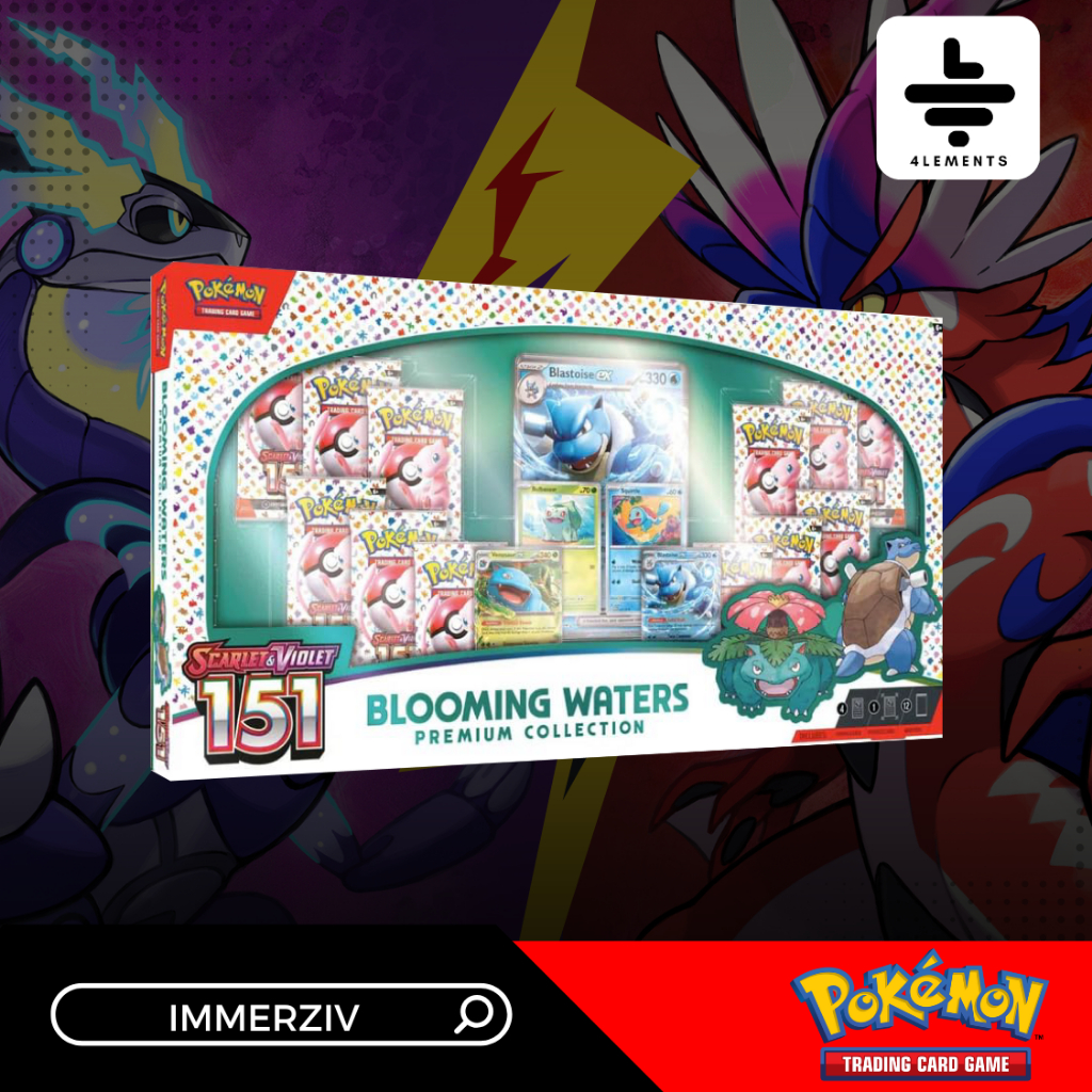 (พร้อมส่ง) POKEMON TCG SCARLET & VIOLET 151 BLOOMING WATER PREMIUM COLLECTION (ENG PACK) (การ์ดโปเกม