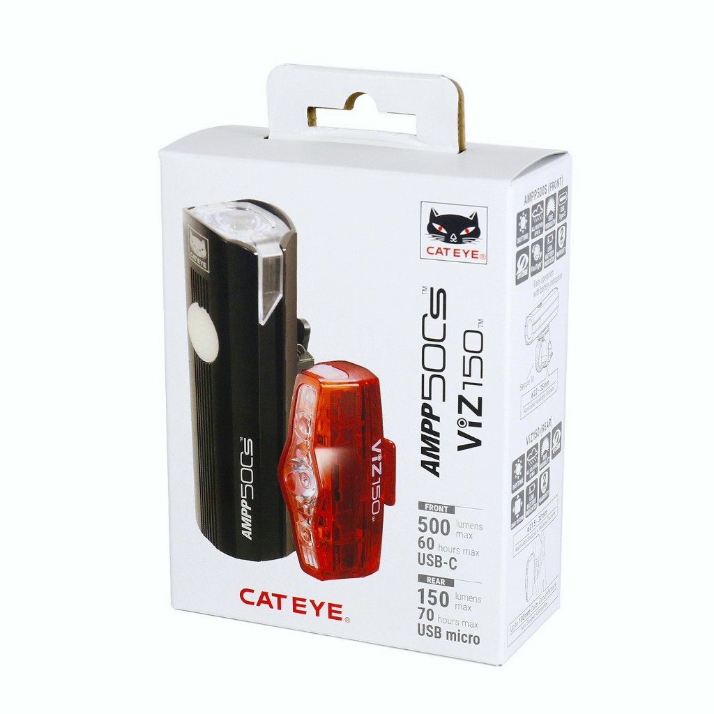 (โปรลดเยอะ) ไฟจักรยาน หน้า-หลัง CATEYE รุ่น AMPP500s คู่ Viz150 ซื้อแยกก็ได้ แท้ประกันศูนย์ไทย