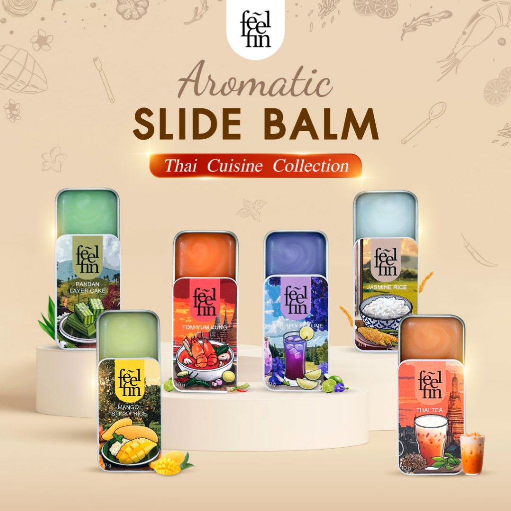 FeelFin - อโรม่าบาล์ม Thai Cuisine Collection Aromatic Slide Balm