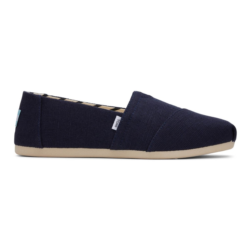 TOMS รองเท้าลำลองผู้ชาย สลิปออน รุ่น Alpargata Navy Heritage Canvas (CH) รองเท้าลิขสิทธิ์แท้