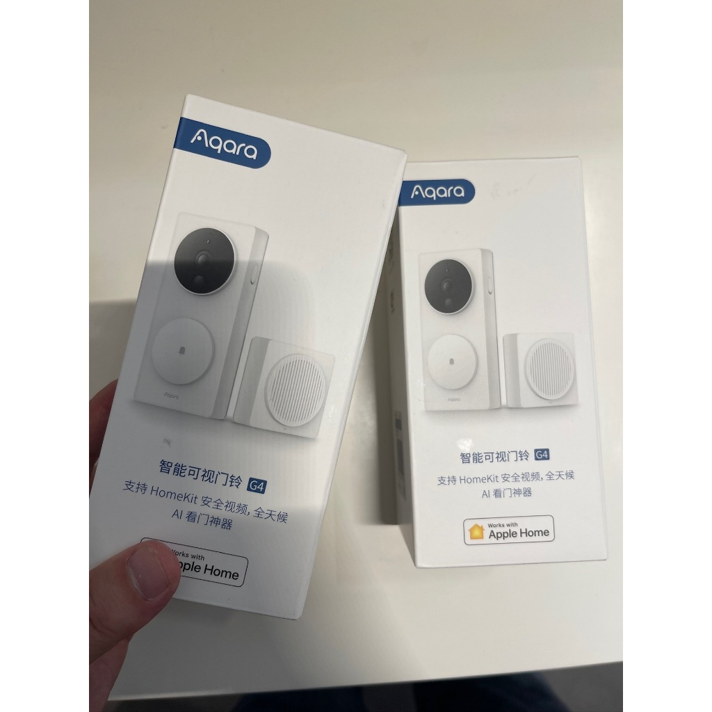 Aqara G4 กริ่งประตูอัจฉริยะพร้อมกล้อง | เชื่อมต่อ Apple HomeKit | มุมกว้าง 162° + ความละเอียด 1080P 