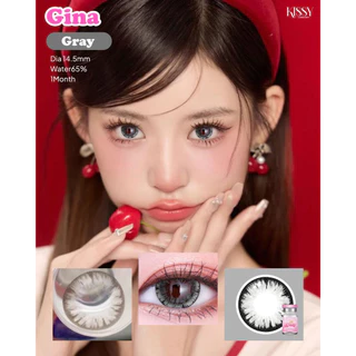 🔥คอนแทคเลนส์ Silicone Hydrogel✨Gina / Icy-x (Kissylens) ✨ขนาดบิ๊กอายโตมาก✨Brown / Gray / Black