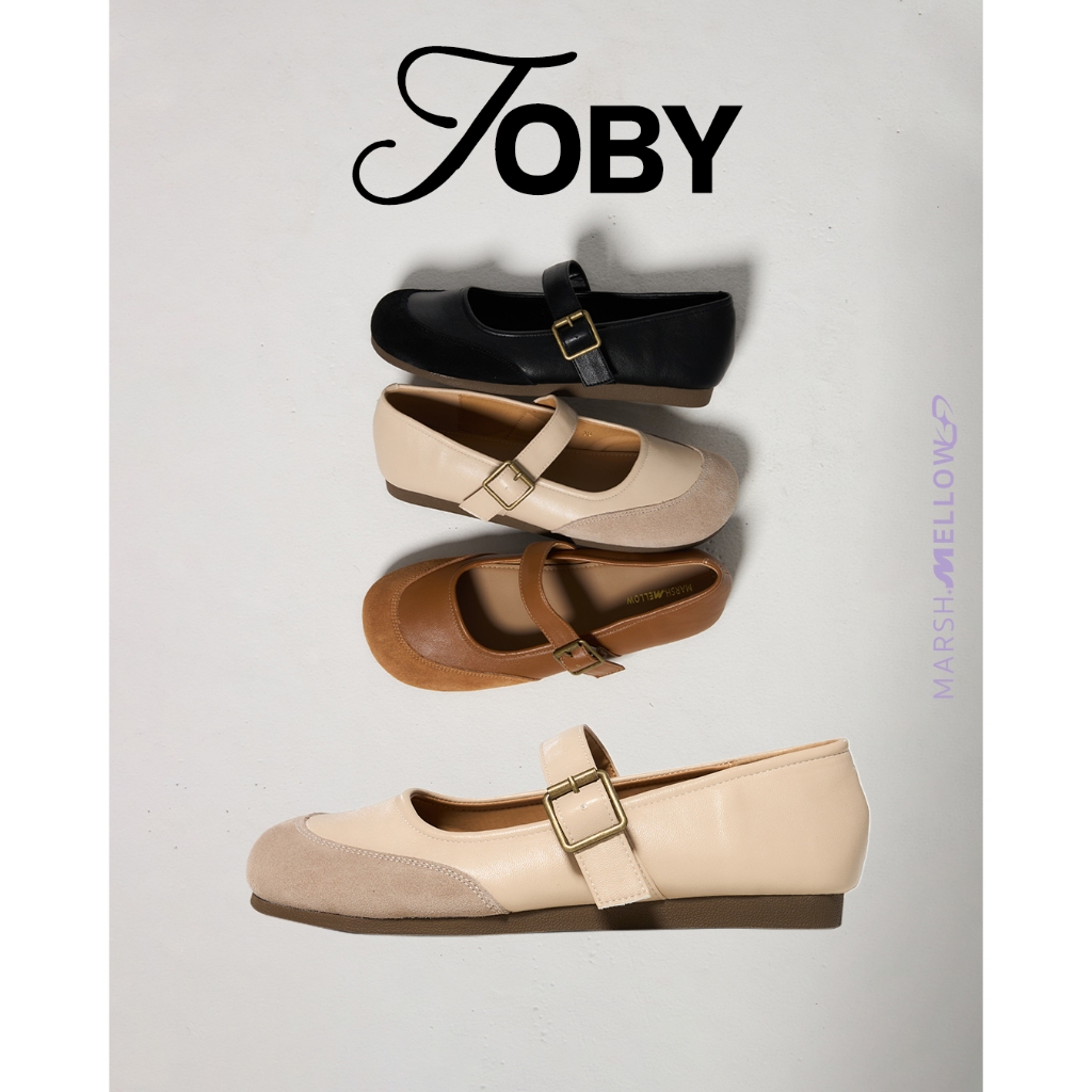 TOBY - MARSHMELLOW รองเท้าทรง MARY JANE โซคิวท์