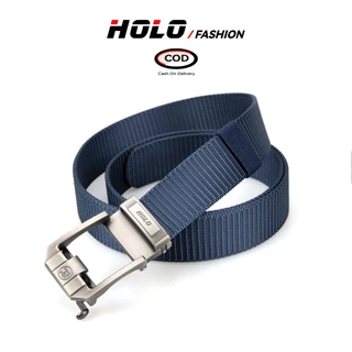 HOLO เข็มขัด คุณภาพสูง แฟชั่น เข็มขัดผู้ชาย ไนลอน หัวเข็มขัด โลหะผสม 6 สี COD