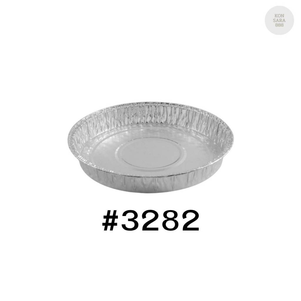 ถาดฟอยล์ ถ้วยฟอยล์สตาร์โปรดักส์ 3282-P พร้อมฝา 10 ชิ้น 004577