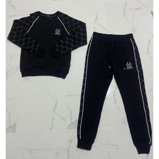 ชุดเซ็ตเสื้อแขนยาวลายแฟชั่น ลาย N Y เข้าใหม่