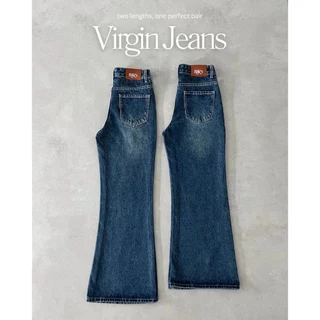 [กดโค้ดหน้าร้านลด 25%] Riley.apparels - Virgin Jeans กางเกงยีนส์ 2ความยาว ทรงกระบอกกลางปลายขาม้า 7012