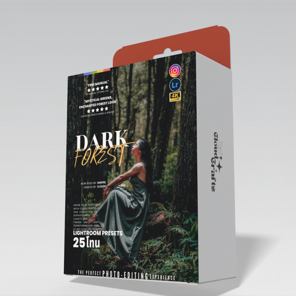 Dark Forest | 25โทน | ฟิลเตอร์แต่งภาพพรีเมี่ยม | Lightroom | Pro-Grade Edits | Crafted By CloudCraft