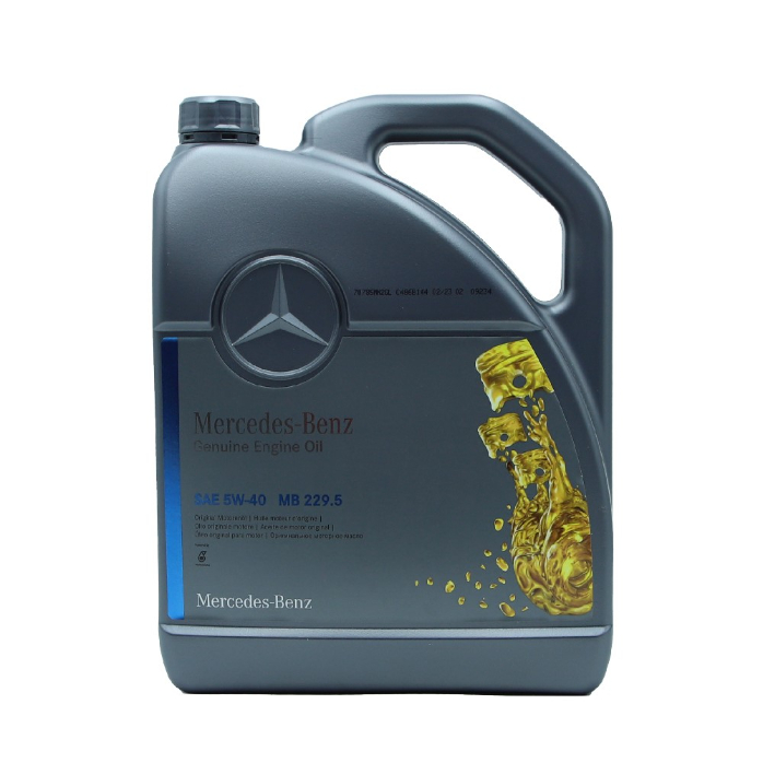 Mercedes Benz Genuine Engine Oil 5W40 MB 229.5 Fully Synthetic 5 liter