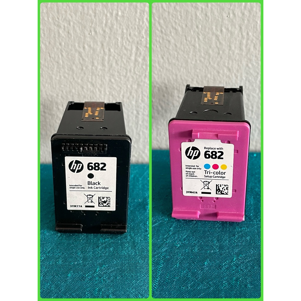 💕ตลับหมึกเปล่า แบรนด์ HP รุ่น 682 ใช้แล้วยังไม่ได้เจาะรู ไปเจาะเติมหมึกเอง⭐️