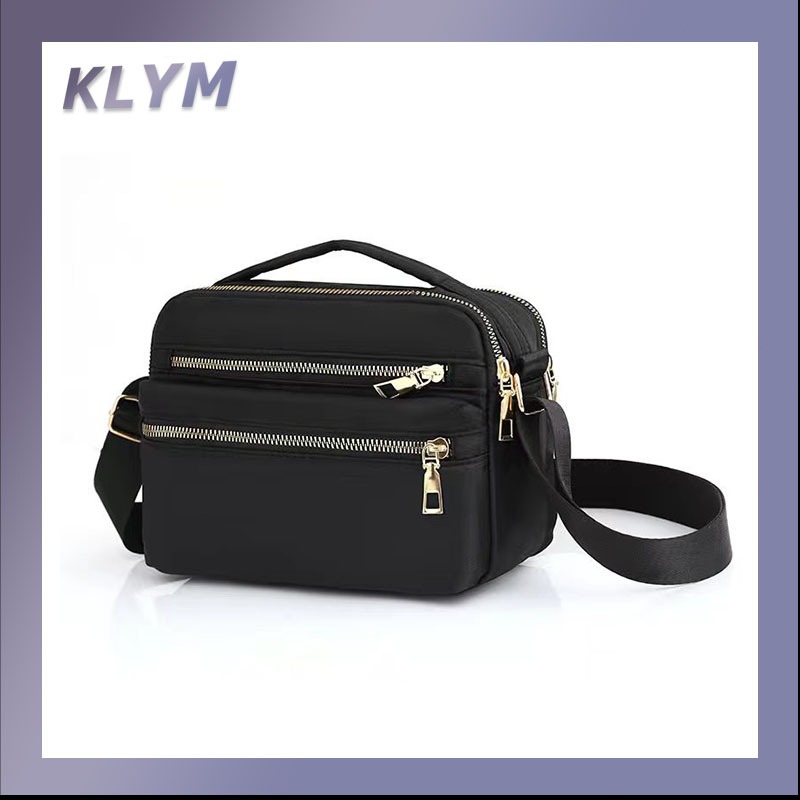 KLYM#C2210 กระเป๋าสะพายข้างผู้หญิงดีไซน์เรียบง่าย