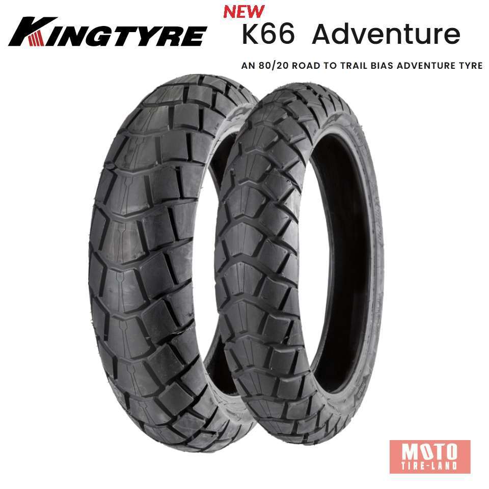 [ส่งฟรี] KingTyre ยางมอเตอร์ไซค์ Africa twin , CB500x , BMW R1250GS รุ่น K66 (80 on/20off)