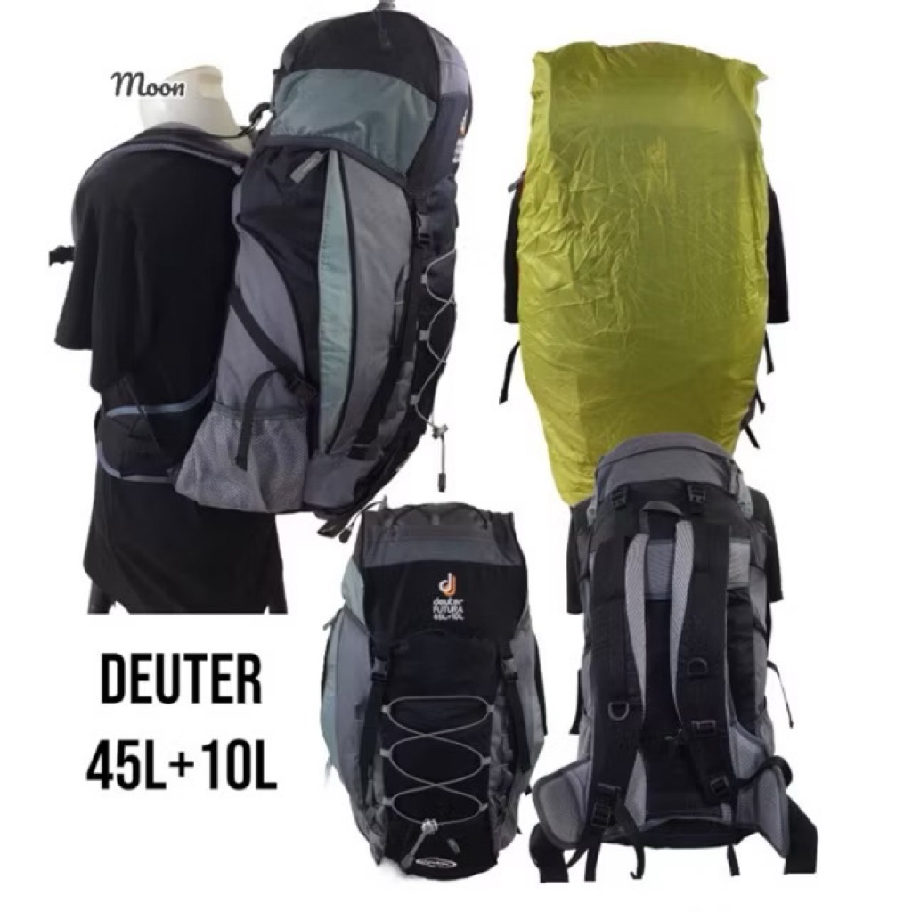 Deuter Futura 45L + 10L (45 Liters) Hiking Backpack There Is A Rain Cover Free