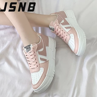 รองเท้าสเกตช์ผู้หญิง สไตล์เกาหลี แฟชั่น ส้นเตี้ย น้ำหนักเบา พื้นนิ่ม สีพาสเทล ส่งฟรี โปรโมชั่น