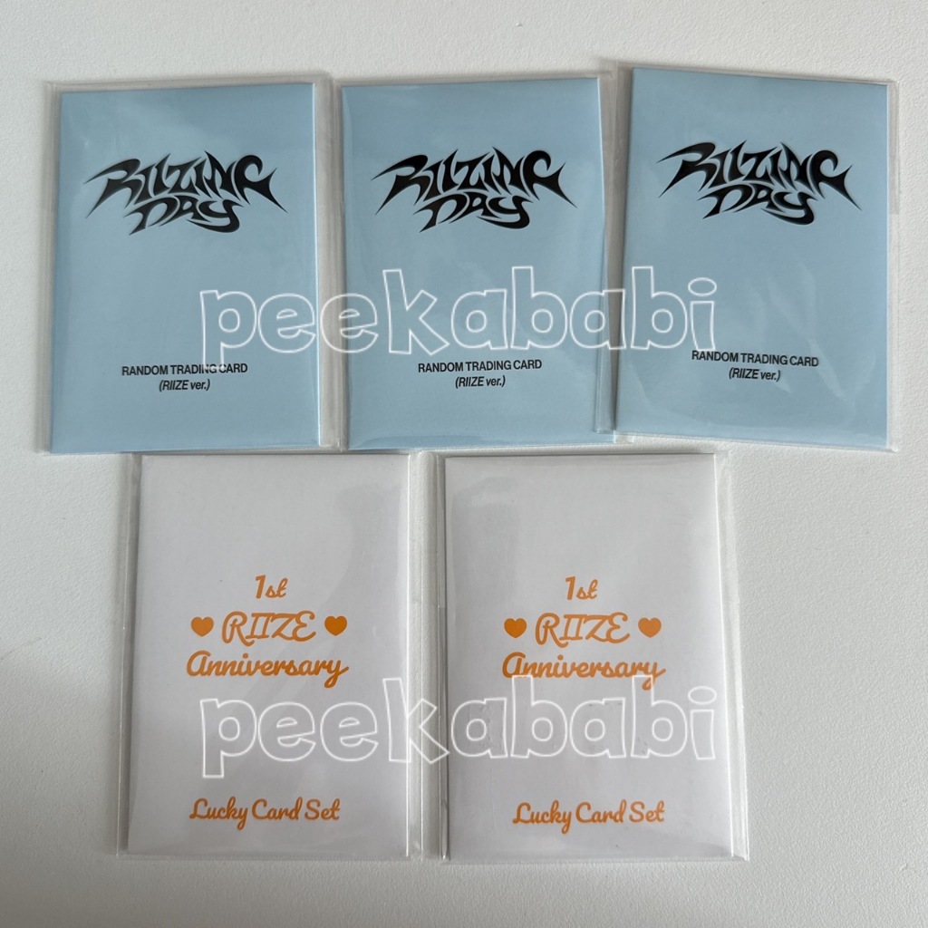 🌾 RIIZE - Debut 1st Anniversary ‘ Lucky card set‘ / fancon trading card 🌾