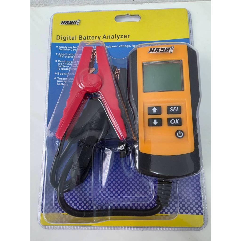 NASHI เครื่องวัดแบตเตอรี่ เครื่องวัดค่า CCA (Battery Analyzer & Battery Tester) สินค้าพร้อมส่ง