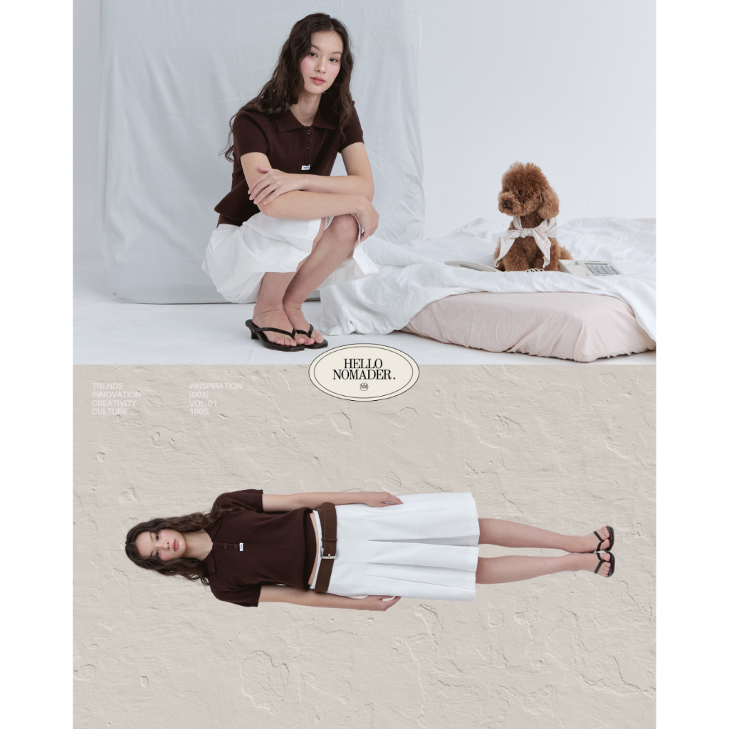 NOMADE.& พร้อมส่ง Nomade Classic Polo {เสื้อโปโลทรงสวย}