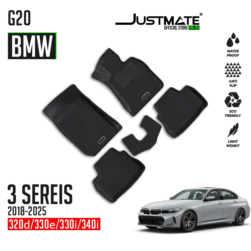 [JUSTMATE] BMW พรมปูพื้นรถยนต์ 3 SERIES G20 2018 - 2025  320d/330e/330i/340i