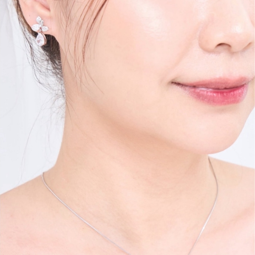 Kind Jewelry เซตสร้อยจี้+ ต่างหู Cattleya set รูปที่ 7