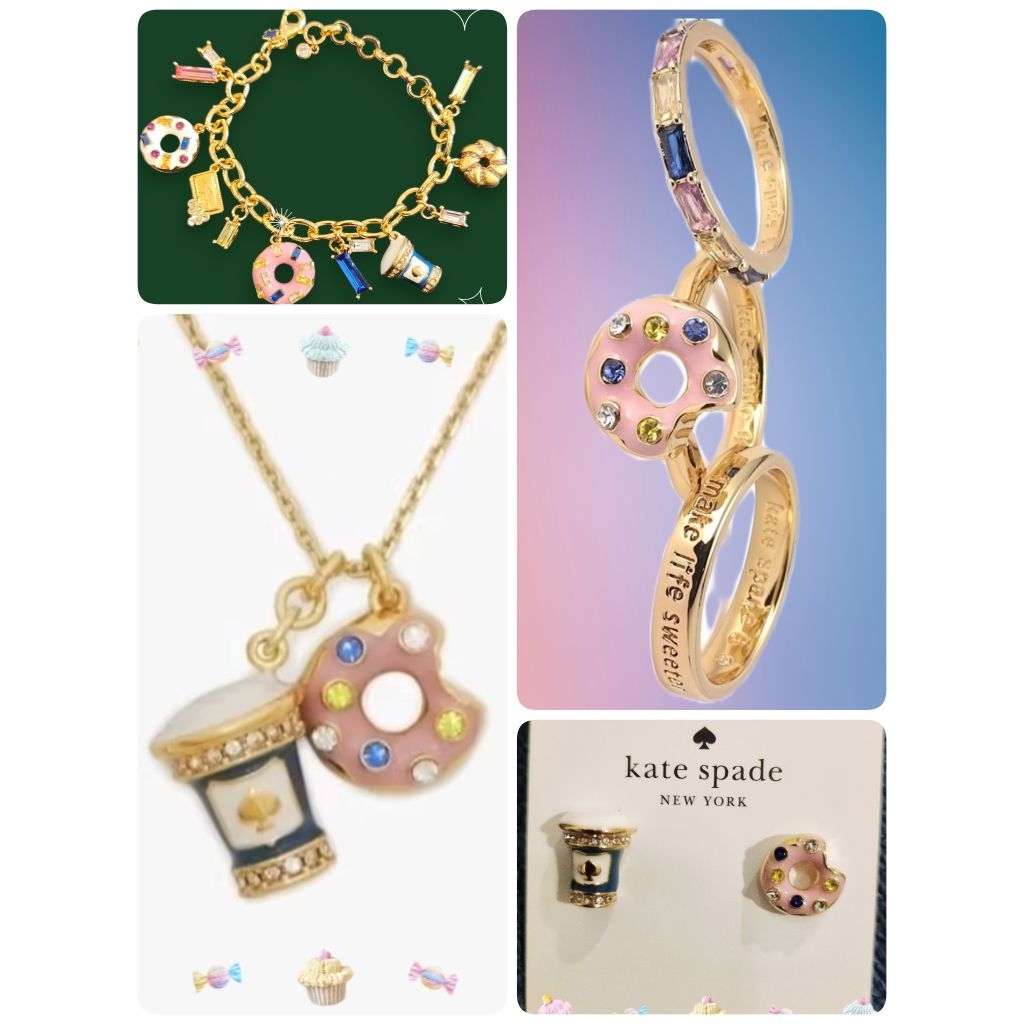 เครื่องประดับ แก้วกาแฟ โดนัท coffee break donut charm