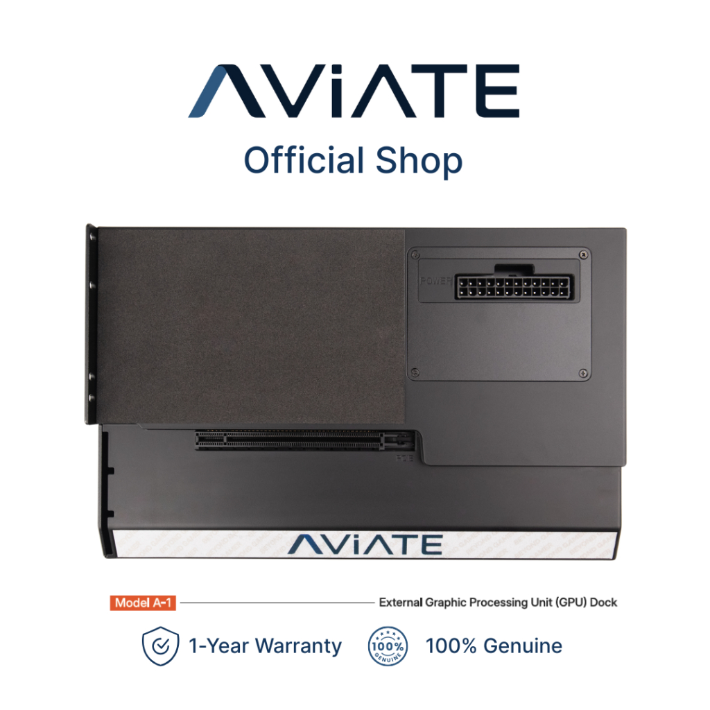 [ประกันศูนย์ไทย] ต่อการ์ดจอให้โน๊ตบุ๊ค eGPU+SSD Dock อุปกรณ์ต่อการ์ดจอ+SSD Thunderbolt 3 - Aviate [A