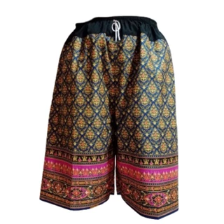 กางเกงผ้าถุง คละสี ฟรีไซด์ สวมใส่สบาย มีกระเป๋าข้าง ผลิตจากผ้าถุงคุณภาพ