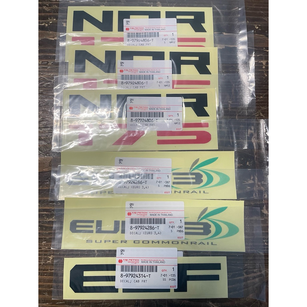 สติกเกอร์ NQR 175  ISUZU ครบชุดแท้