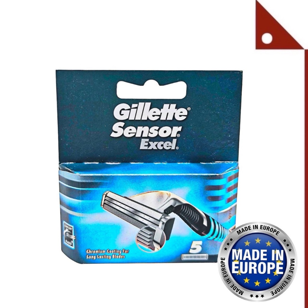 Gillette : GILSE-5* ใบมีดโกนหนวด Sensor Excel Cartridges for Men 5 Count