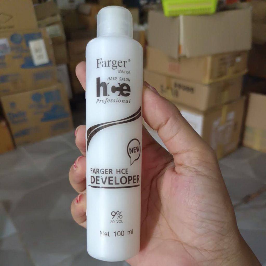 Farger hce hair salon ฟาร์เกอร์ ไฮโดรเจน9% ปริมาณ 100 ml พร้อมส่ง