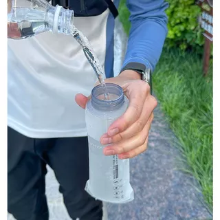 ขวดน้ำนิ่ม 500ml พับได้ ปากขวดใหญ่ เติมน้ำง่าย