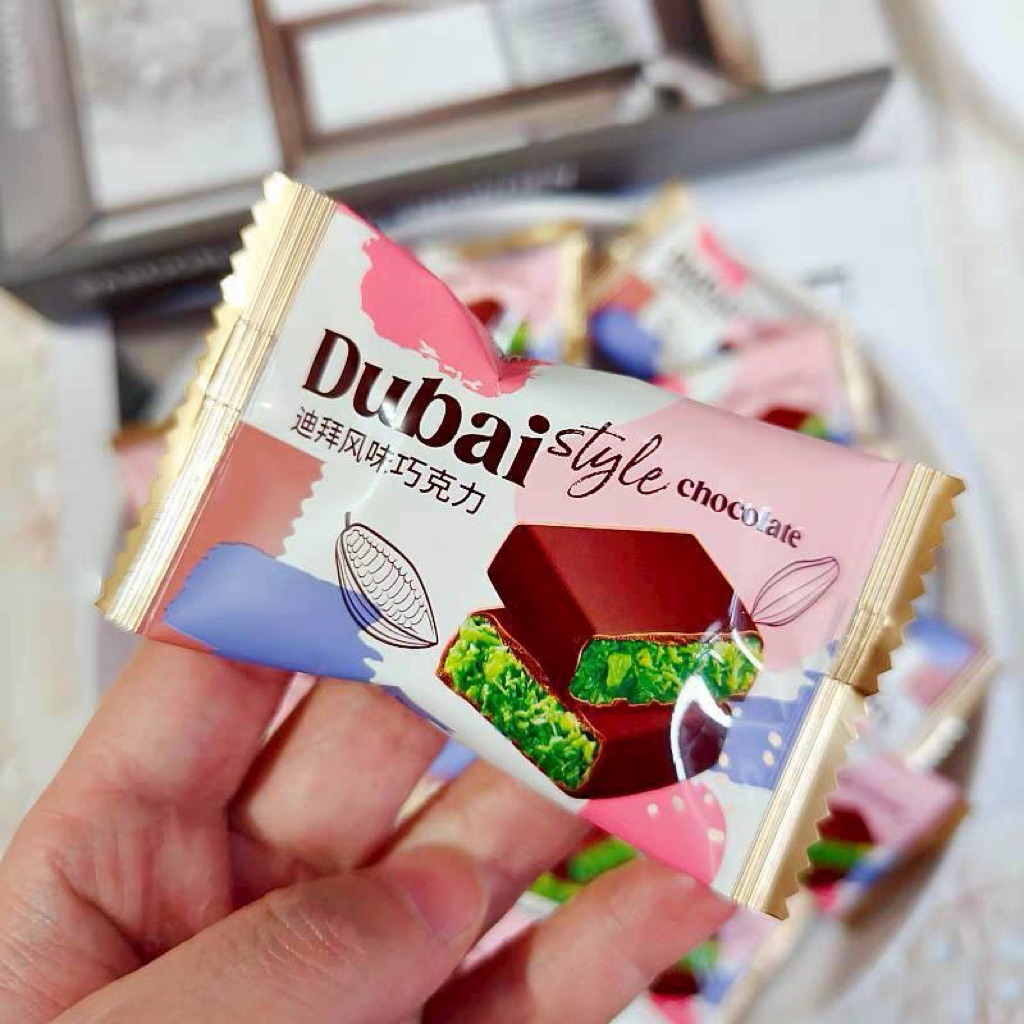 🍫 ช็อคโกแลตดูไบจิ๋ว Dubai Style Chocolate ช็อคโกแลตเข้มข้นสอดไส้ด้วยคูนาฟ่า หวาน หอมละมุน อร่อยลงตัว