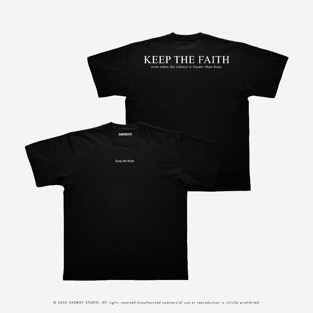 [ ส่งด่วน ] SADBOY® | Faith I | 100% Organic Cotton