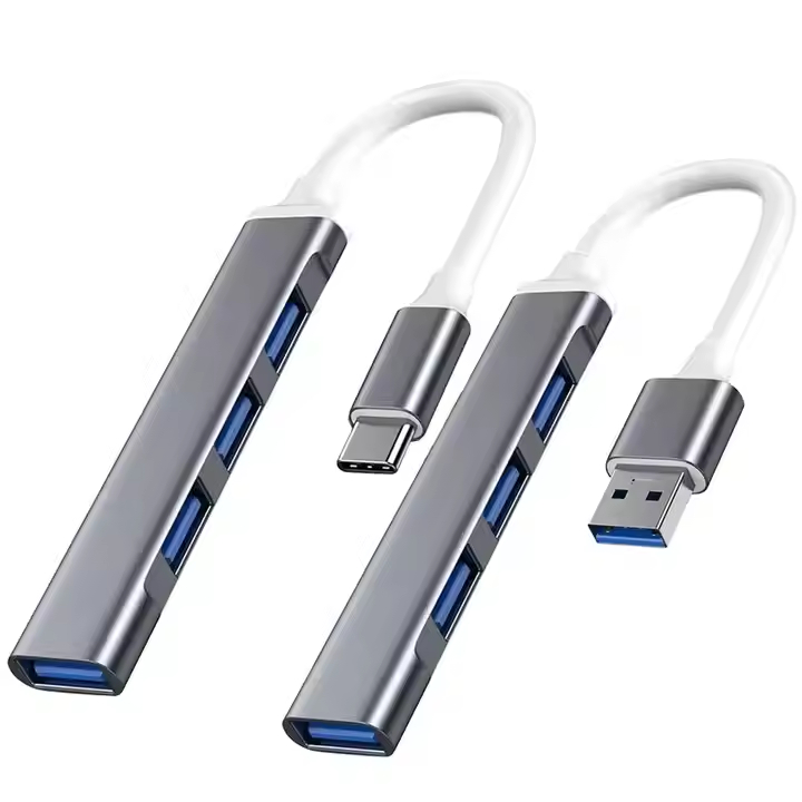 อะแดปเตอร์แยกพอร์ต USB3.0/Type-C 4 พอร์ต USB3.0 ถึง USB3.0*1+USB2.0*3 สำหรับแล็ปท็อป