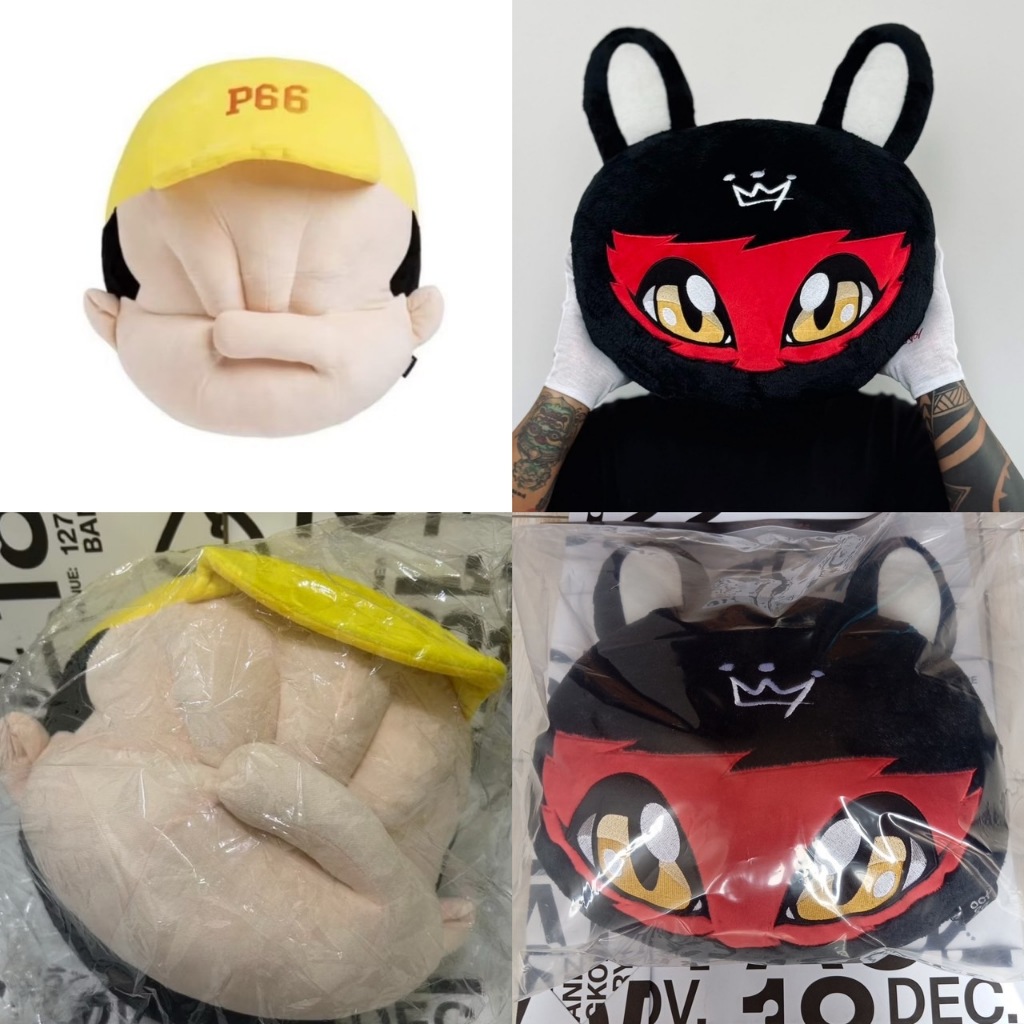หมอน Pillow artwork PLATFORM66 x 2CHOEY CUSHION CREAM และ หมอน OCTOBER29 HELE HEAD , 2024