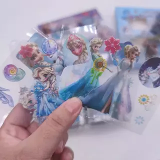สติ๊กเกอร์ไดคัท ลายเจ้าหญิงเอลซ่า Frozen 96-100ชิ้น คละสี