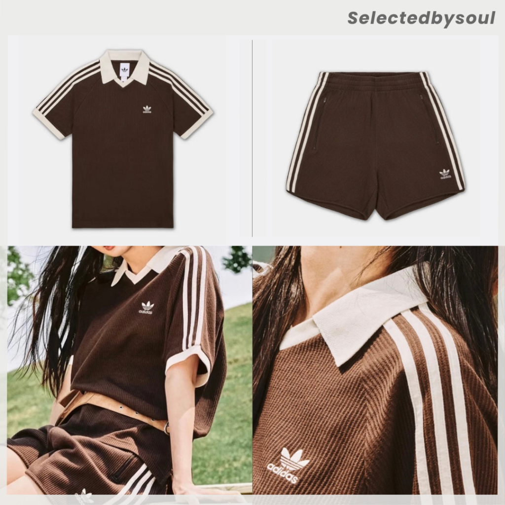 [พรี*ถามสต็อกสั่งก่อนน้า*โค้ดลด30%] Adidas Waffle Polo Tee / Waffle Short Pants ของแท้100%