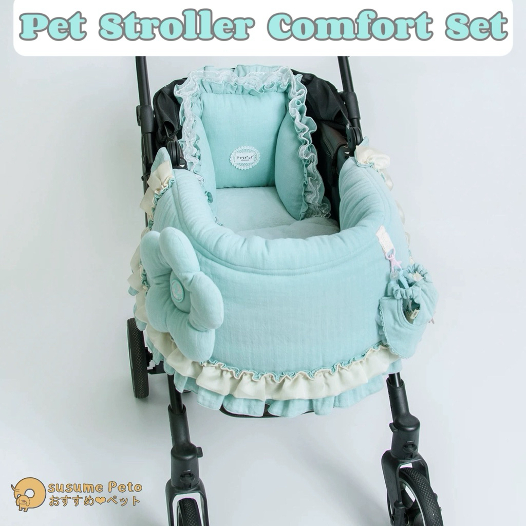 Pet Stroller Comfort Set 🩵 เบาะรองรถเข็น สำหรับรถเข็นสัตว์เลี้ยง รถเข็นสุนัข รถเข็นแมว