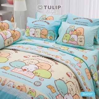TULIP Delight ซุมิกโกะ Sumikko DLC127 ลิขสิทธิ์แท้ San-X ชุดผ้าปูที่นอน ผ้าห่ม ผ้านวม พิมพ์ลายการ์ตูน