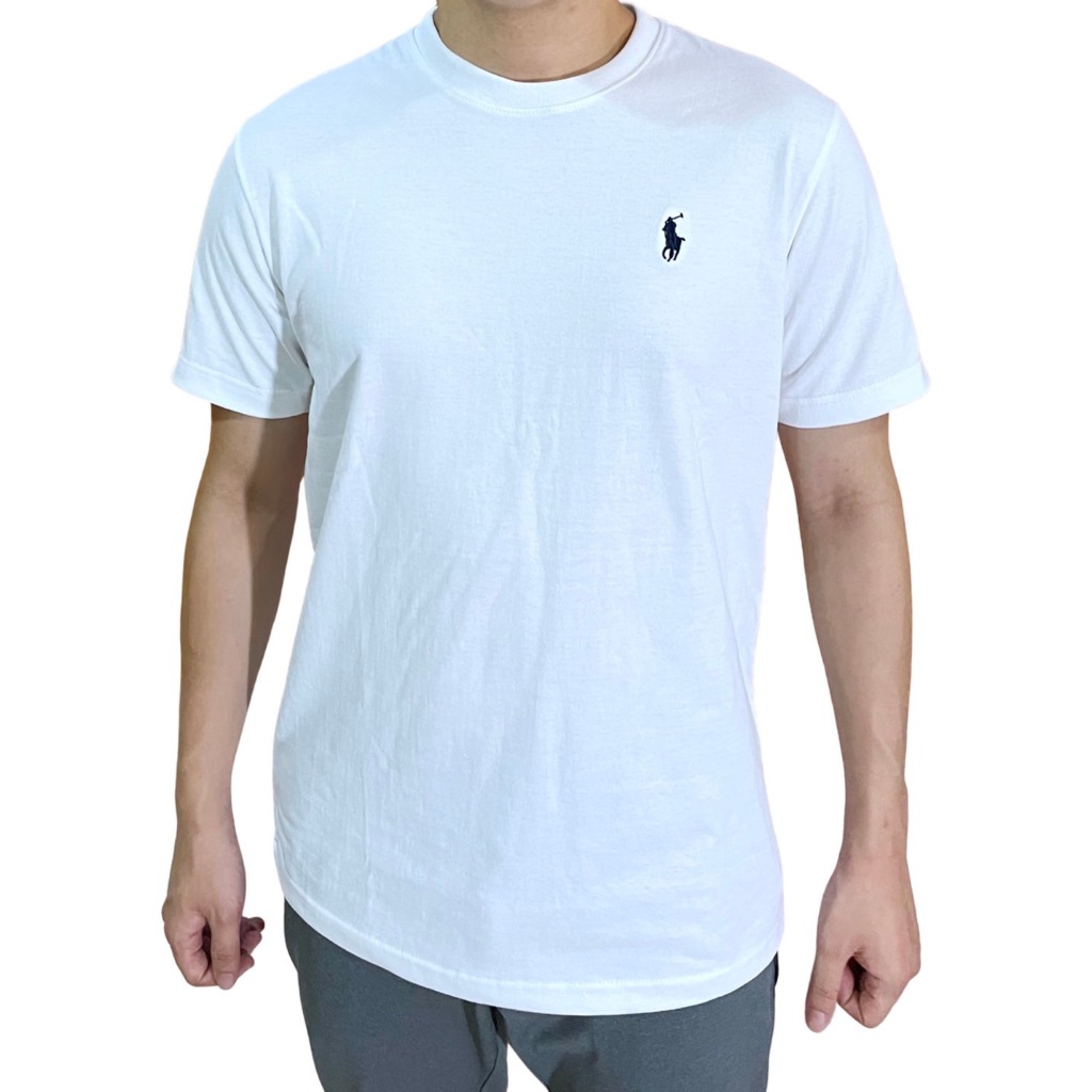 เสื้อคอกลมปักม้าเล็ก ผ้าเนื้อคอตตอน 100% นิ่มสบายมากๆ งานพรีเมี่ยม ผ้าไม่ย้วยไม่เป็นขุย ใส่ได้ทั้งชายและหญิง