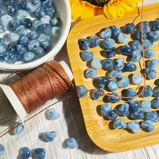 ลูกปัดอะคริลิค ลายหิน รูปทรงหัวใจ,ดาว 10มิล 10 ชิ้น DIY