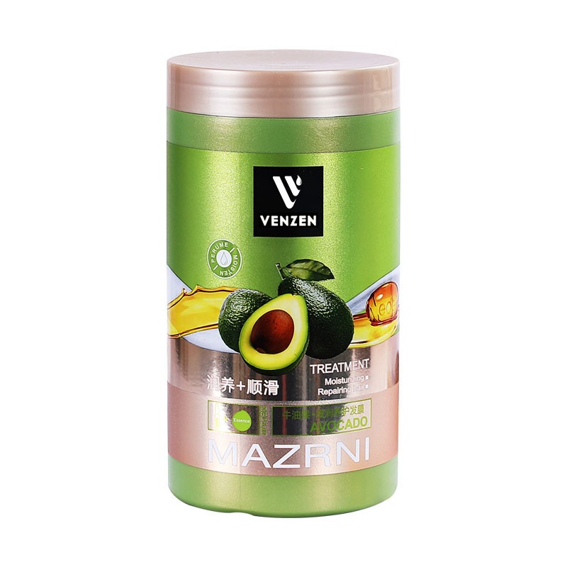 เคราตินอะโวคาโด้ ครีมหมักผม ครีมยืดเคราติน ซ่อมแซมผมระดับซาลอน ไม่ต้องอบไอน้ำ VENZEN avocado Conditioner 1000ML-1235 - รูปที่ 7